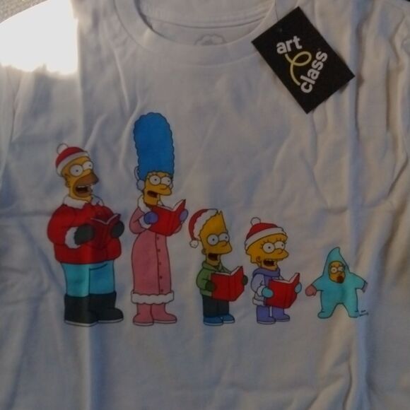 NWT ArtClass Simpsons Long Sleeve Tee sz7/8 - Picture 2 of 4